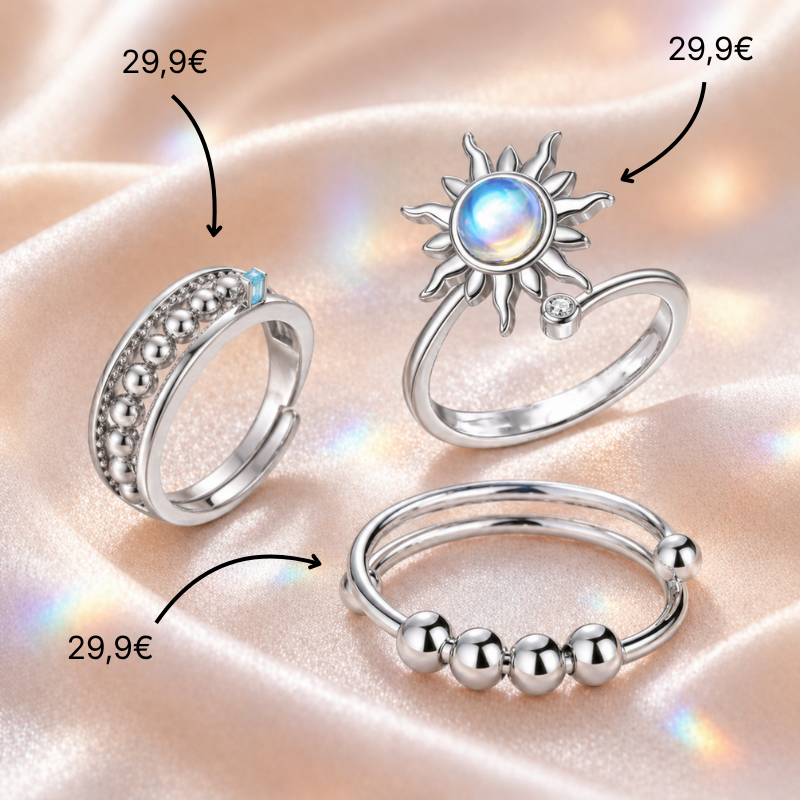 At Ease Aurora Bundle Anxiety
Ring Set Silber