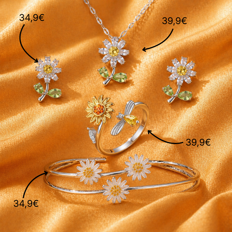 At Ease Flower Power Bundle Anti
Stress Ringe Set Silber
